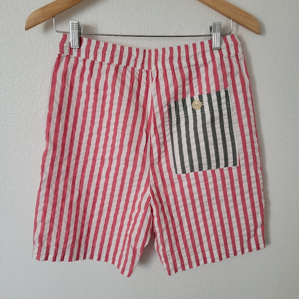 Alex Mill Red and White Striped Men’s Shorts - Picture 2 of 5